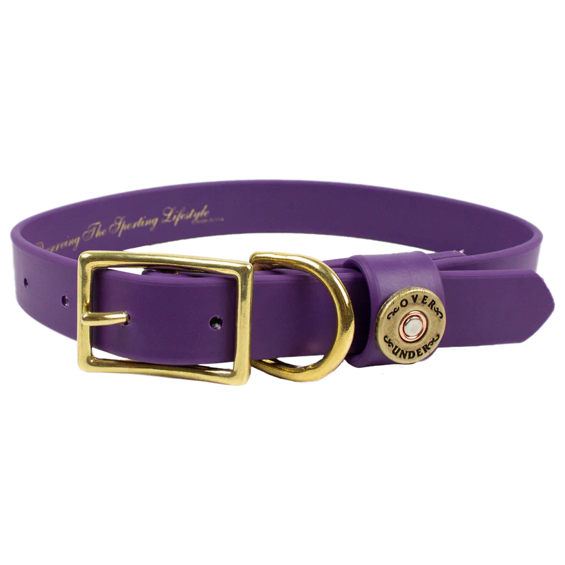 Over Under Water Dog Collar Purple