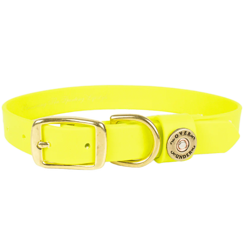 Over Under Water Dog Collar Yellow