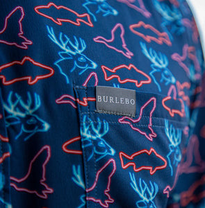 Burlebo Performance Button Up - Neon Outdoors