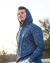 Load image into Gallery viewer, Burlebo Performance Hoodie - Blue Camo
